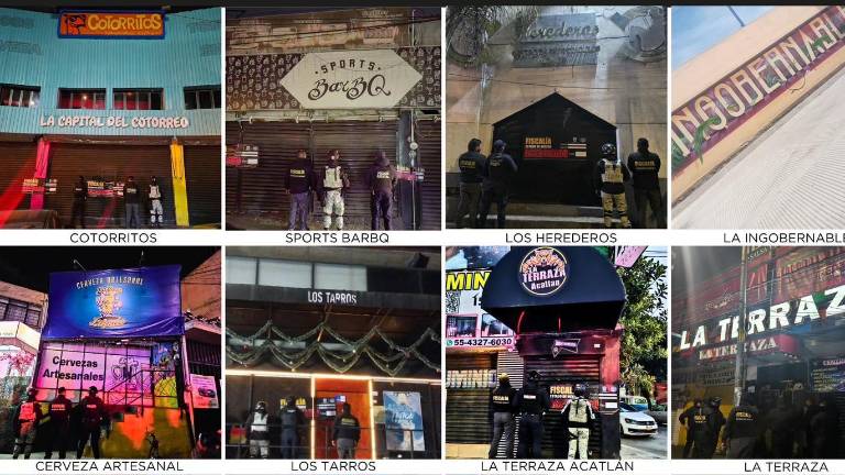 Fueron asegurados 12 bares en Naucalpan y Texcoco por irregularidades.