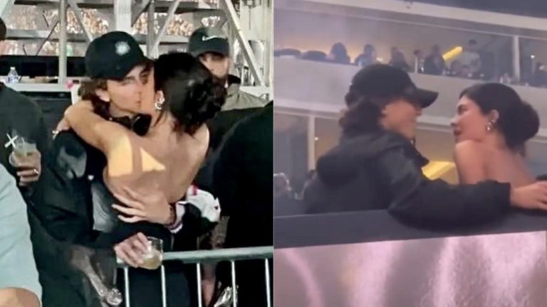 Entre besos y abrazos son captados Kylie Jenner y el actor Timothée Chalamet