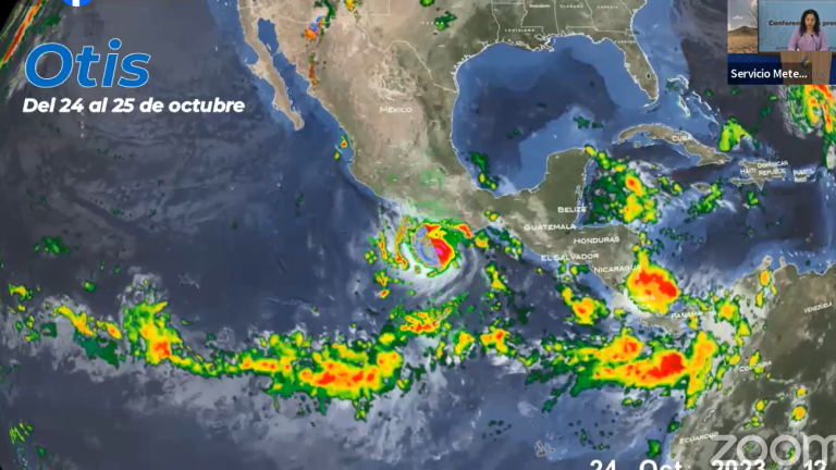 La coordinadora general del Servicio Meteorológico Nacional, Alejandra Margarita Méndez Girón, presentó un informe sobre la temporada huracanes de 2023.