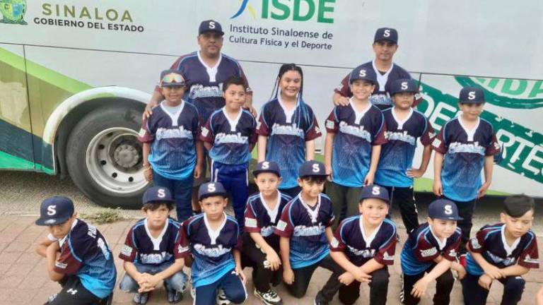 El equipo de Sinaloa, categoría 7-8 años, marcha con paso perfecto en el Torneo Nacional de Beisbol.