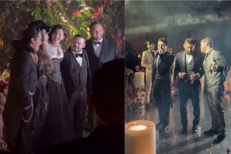 Con mariachi celebra Christian Nodal a su mamá, Ángela Aguilar estuvo presente