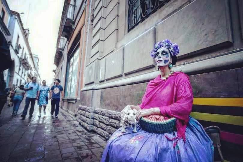 $!Blanca Arellano da vida a la famosa Catrina de Guanajuato y es de Mazatlán