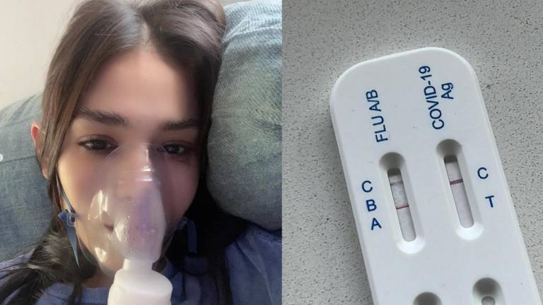 Danna Paola sufre de un cuadro de Influenza más bronquitis.