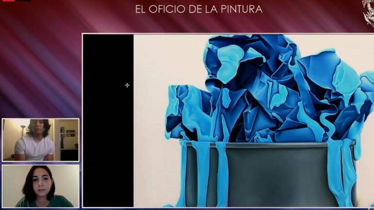 El pintor Daniel Moreno afirma que la inspiración surge generalmente de autores de libros.