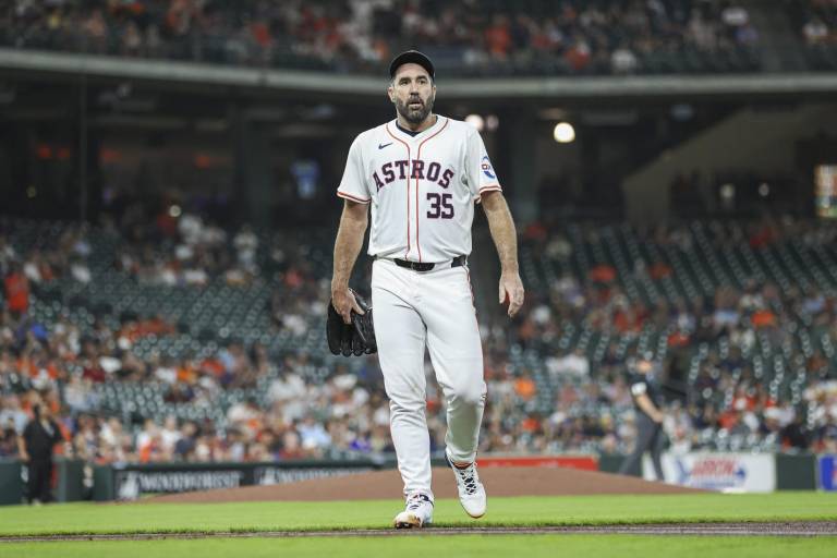 Astros inhabilita a Justin Verlander por molestias en el cuello