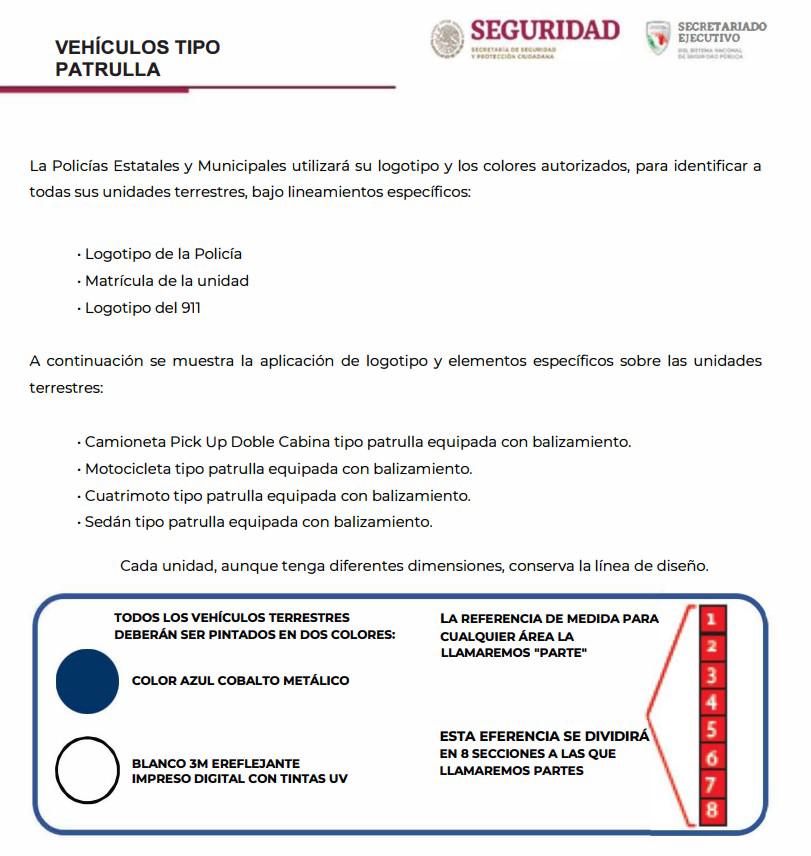 $!Patrullas ‘morenas’ de Ahome incumplen lineamientos del Manual de Identidad de la Policía