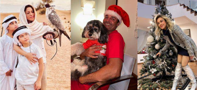 Shakira, Chayanne, y Fey comparten su Navidad.