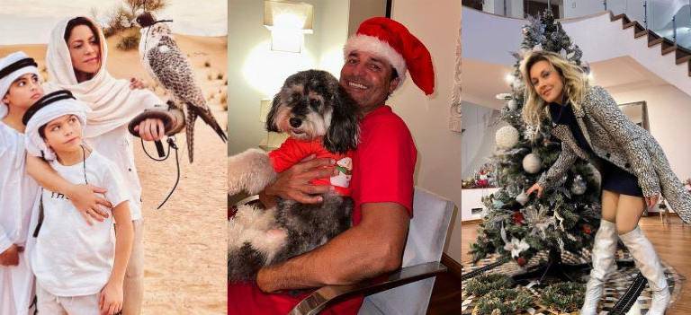 Disfrutan famosos una Navidad en familia