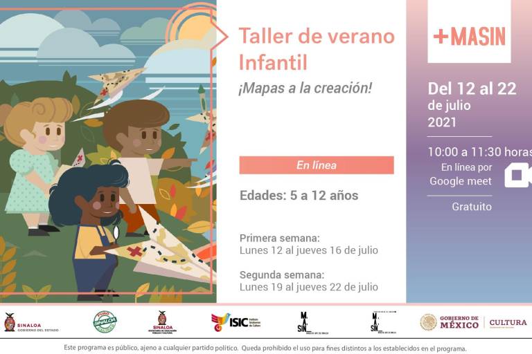 Dará el Masin el taller de verano ‘Mapas a la creación’