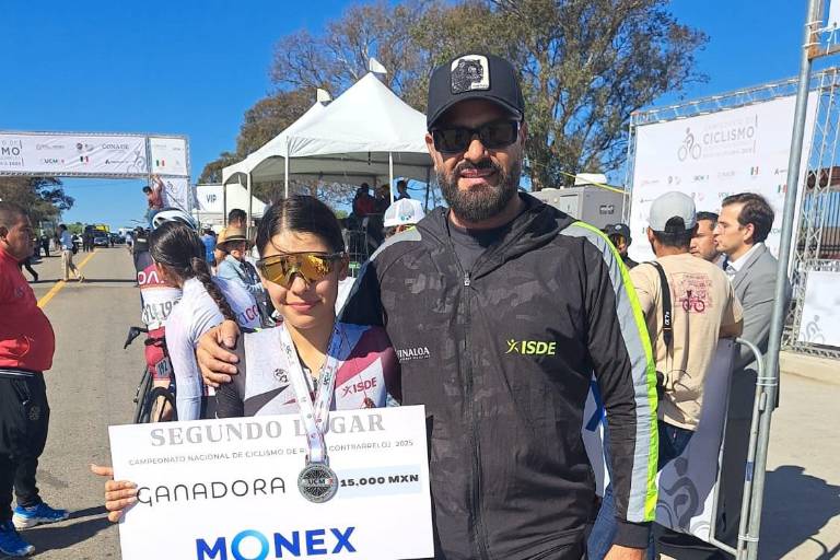 Mazatleca Hanna Enciso, subcampeona nacional de ruta