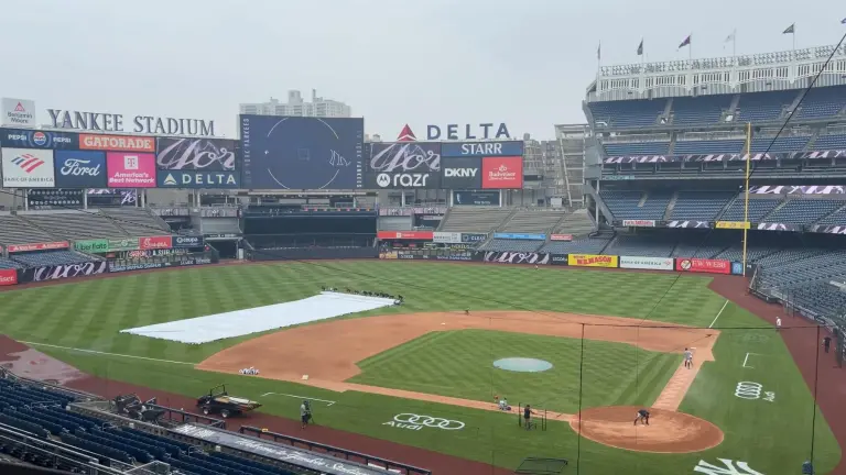 El clima impidió el segundo encuentro entre Yanquis y Dodgers en Nueva York, este sábado.