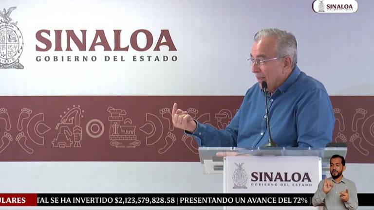 Rubén Rocha Moya habla en su conferencia semanera sobre las protestas de la UAS.