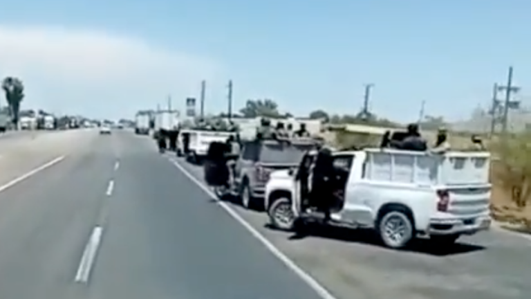 Captan convoy de hombres armados sobre la México 15