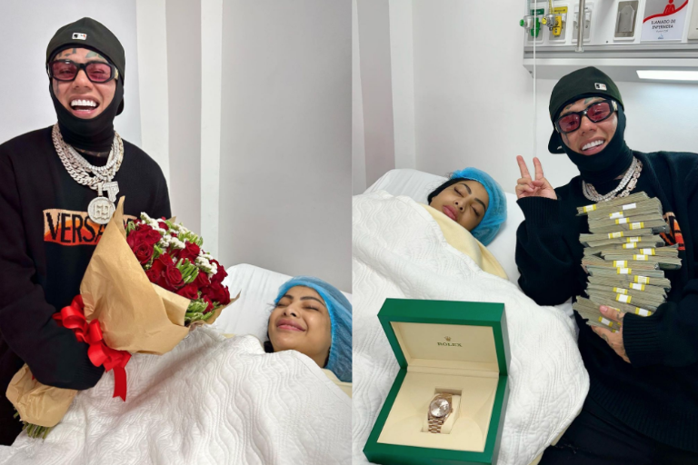 Celebra Yailín su cumpleaños en un hospital, con costosos regalos de Tekashi 6ix9ine