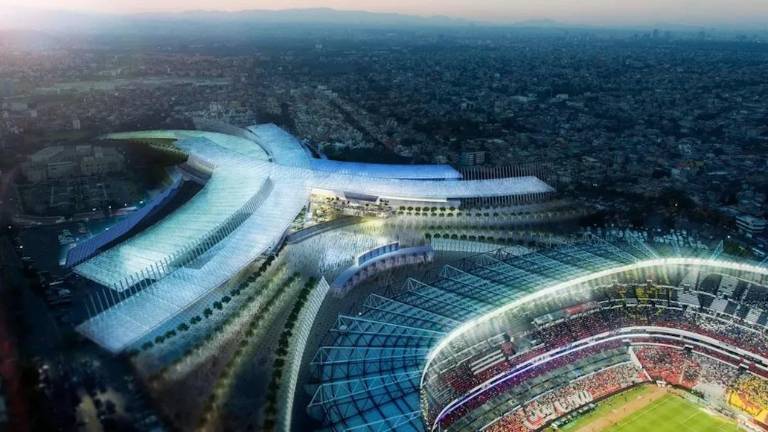 El Estadio Azteca.