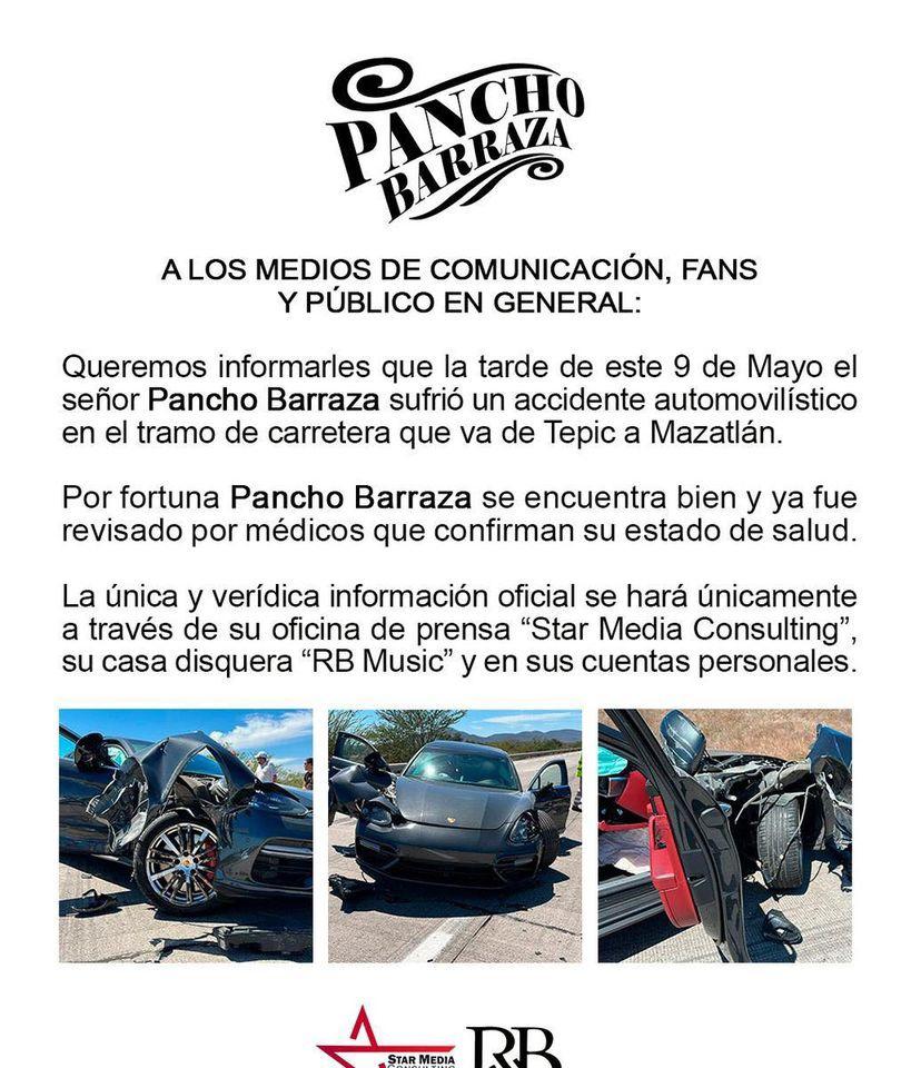 $!Sufre volcadura Pancho Barraza en carretera Tepic-Mazatlán; sale ileso