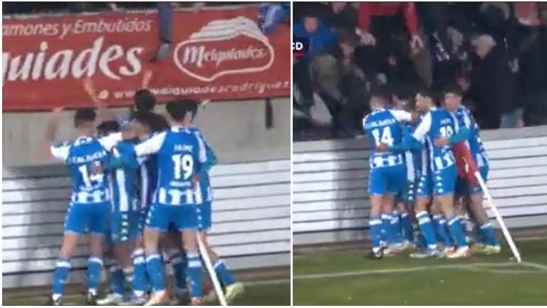 VIDEO: Tribuna se desploma con 30 aficionados durante un partido de futbol en España