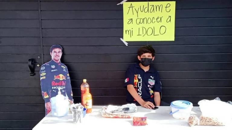 ‘Ayúdame a conocer a mi ídolo’: Matías vende botanas para ir a la F1 y ver a Checo Pérez