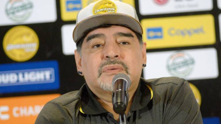 Diego Armando Maradona duró poco menos de un año con Dorados.