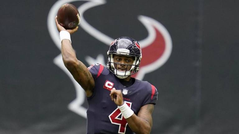 El quarterback de los Texans de Houston Deshaun Watson.