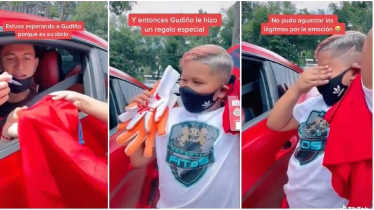 VIDEO: Raúl Gudiño regala sus guantes a un niño y lo conmueve hasta el llanto