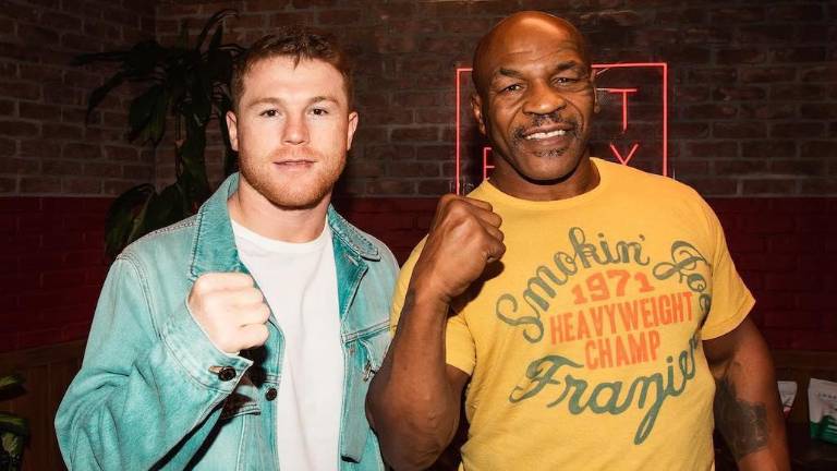 Saúl “Canelo” Álvarez y Mike Tyson.