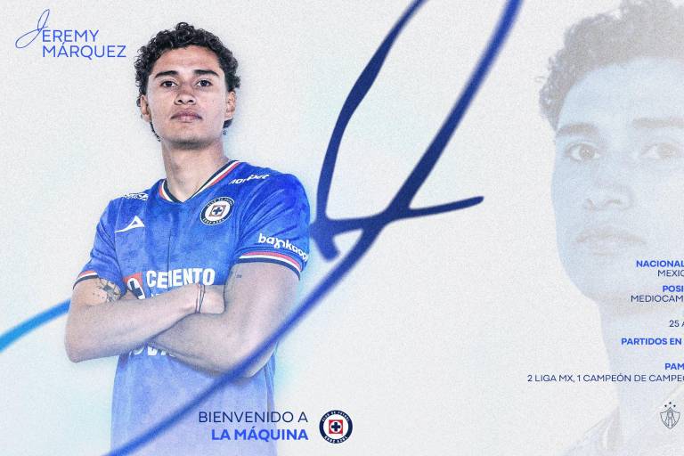 Jeremy Márquez se viste de azul: Cruz Azul presenta a su primer refuerzo para el Apertura 2025