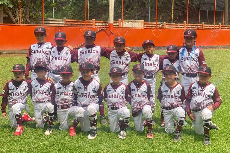 Selección de Sinaloa mantiene el invicto en el Torneo Nacional de Beisbol, categoría 7-8 años