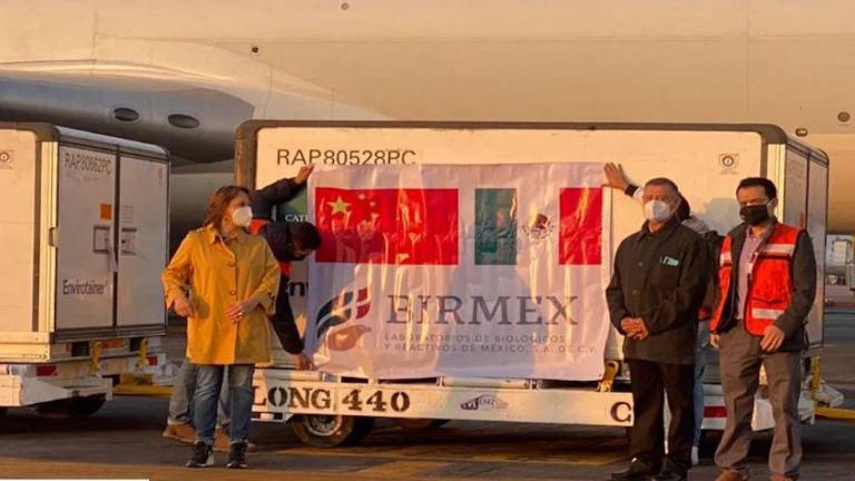 México recibió un millón de dosis de Sinovac.