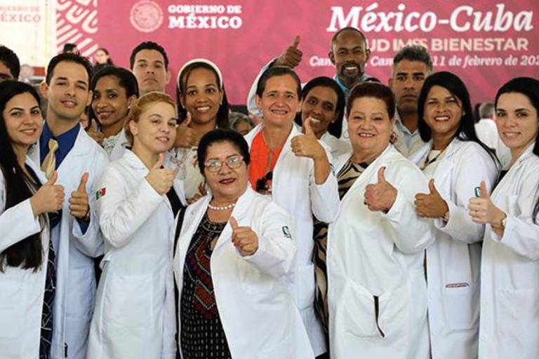 Médicos cubanos en México no son explotados: Sheinbaum