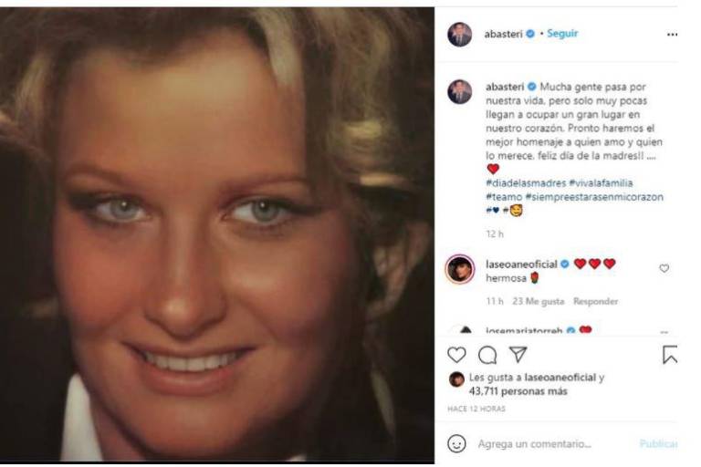 Publican foto inédita de la mamá de Luis Miguel