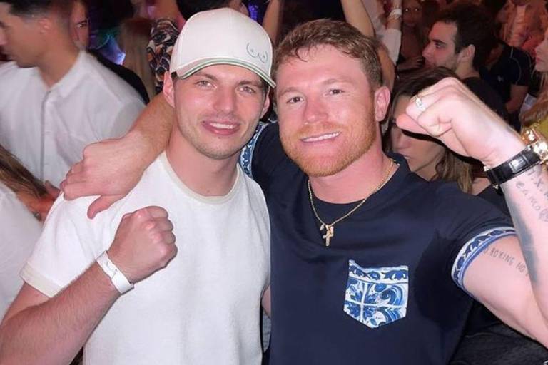 Canelo Álvarez y Max Verstappen arman la fiesta en Miami (VIDEO)