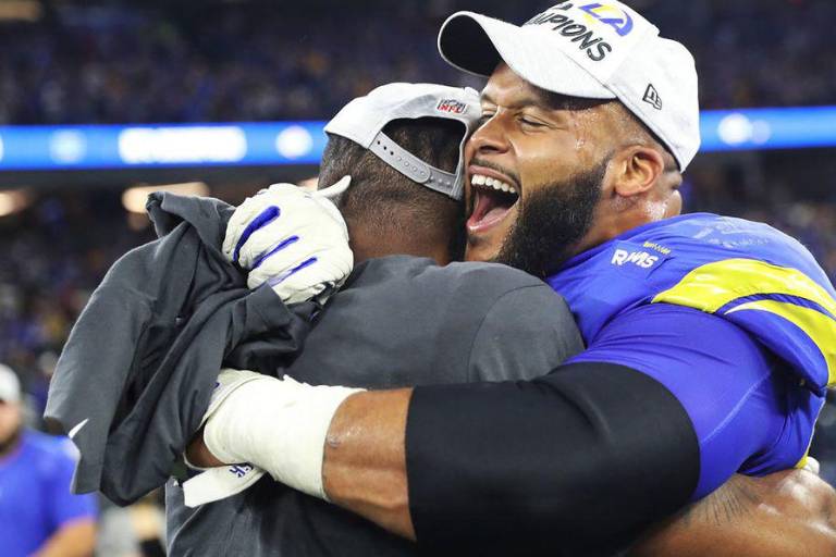 Aaron Donald y su promesa para ganar el Super Bowl el próximo 13 de febrero