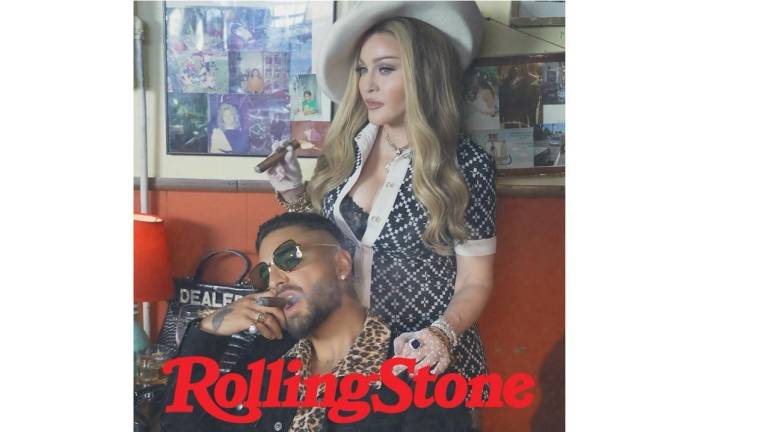Madonna y Maluma posan para la revista Rolling Stone.