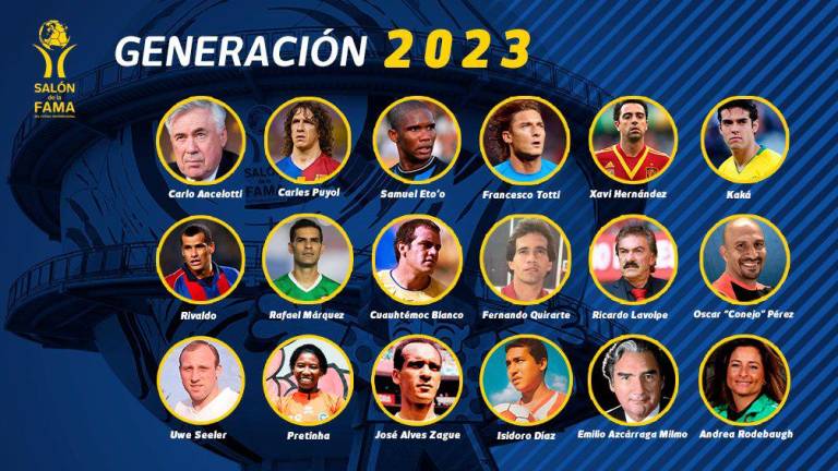 Dan a conocer la Generación 2023 del Salón de la Fama del Futbol Internacional