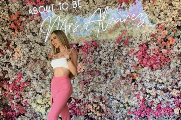 Fernanda Gómez despide su soltería, antes de la boda religiosa con Canelo