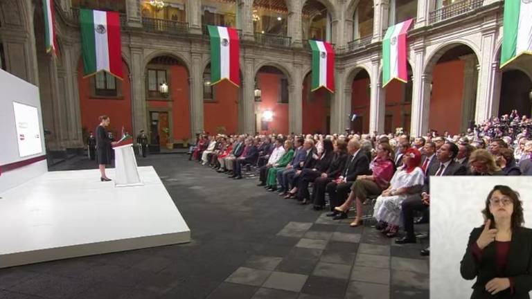 La Presidenta de México destacó en su Informe de Gobierno sobre el trato que se le da a los migrantes.
