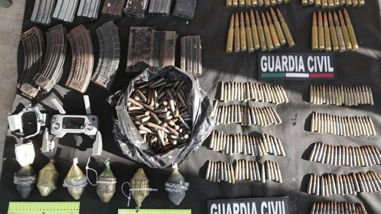 Decomisan armamento y explosivos para drones en La Ruana, Michoacán