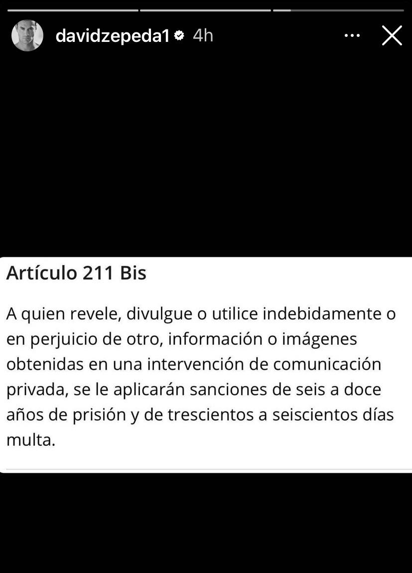 $!Filtran video de David Zepeda coqueteando con una seguidora de Instagram