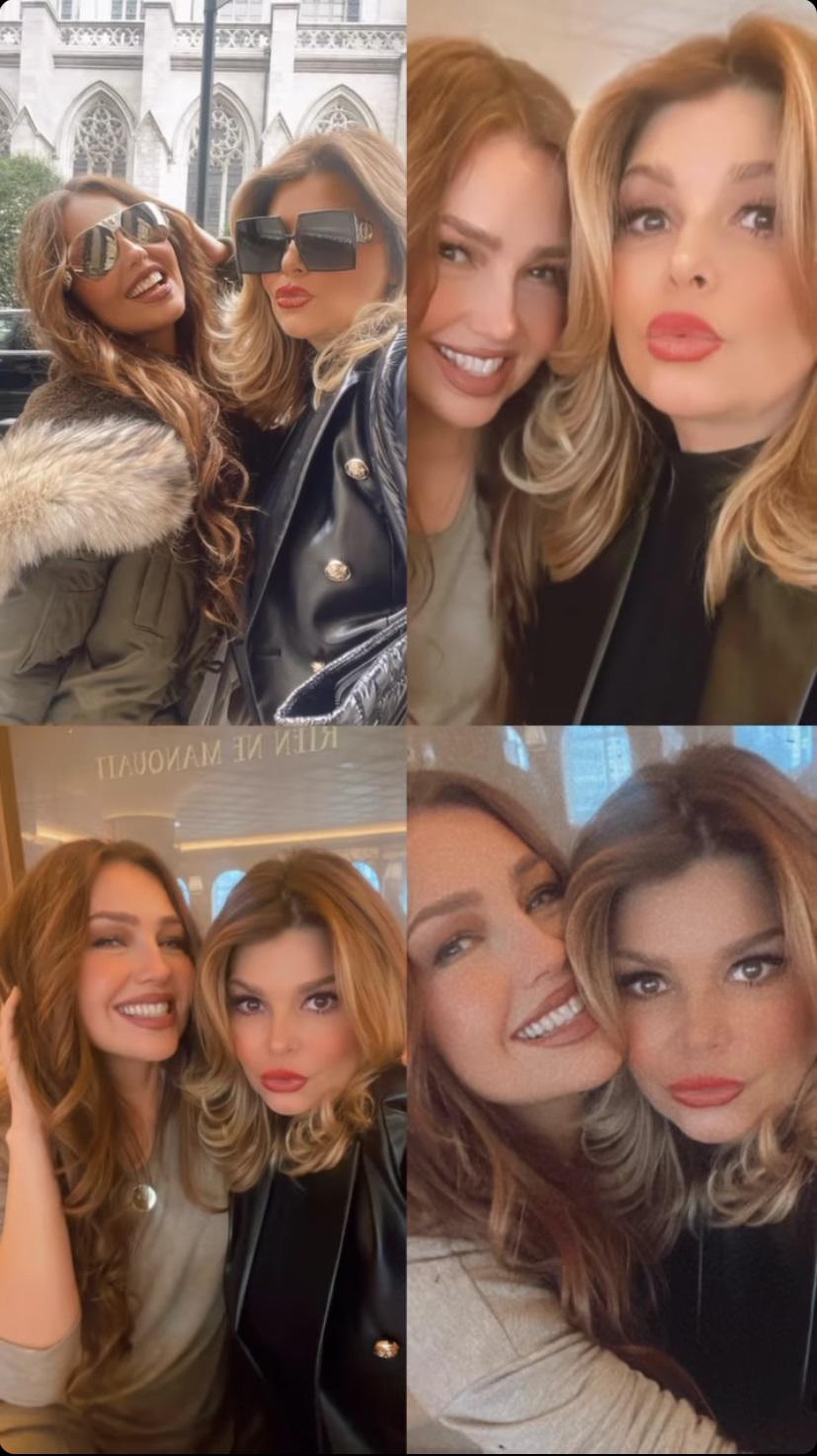 $!Thalía e Itatí Cantoral comparten su divertido reencuentro