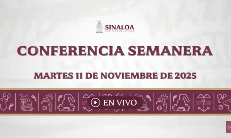 Conferencia semanera del Gobernador Rubén Rocha Moya