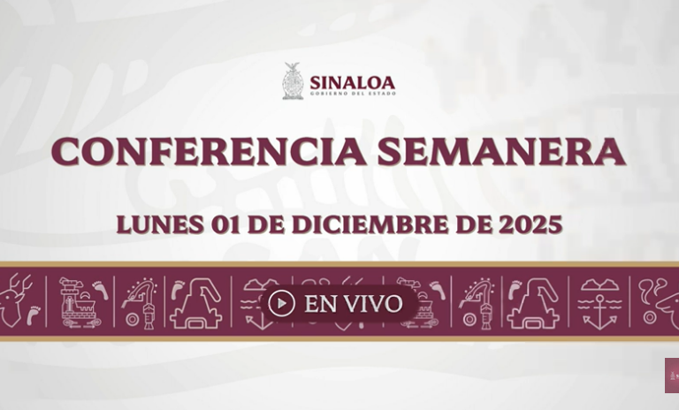 Conferencia Semanera del Gobernador Rubén Rocha Moya