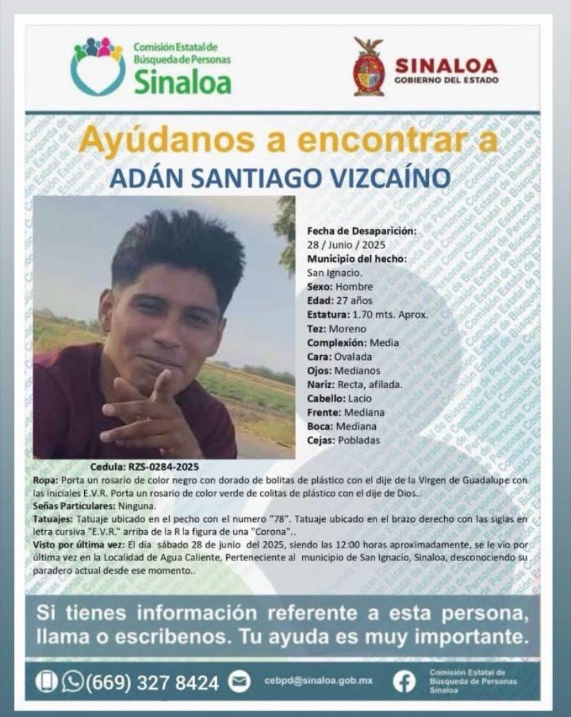 $!Buscan a cuatro hombres desaparecidos en Agua Caliente, San Ignacio: desaparecieron el mismo día