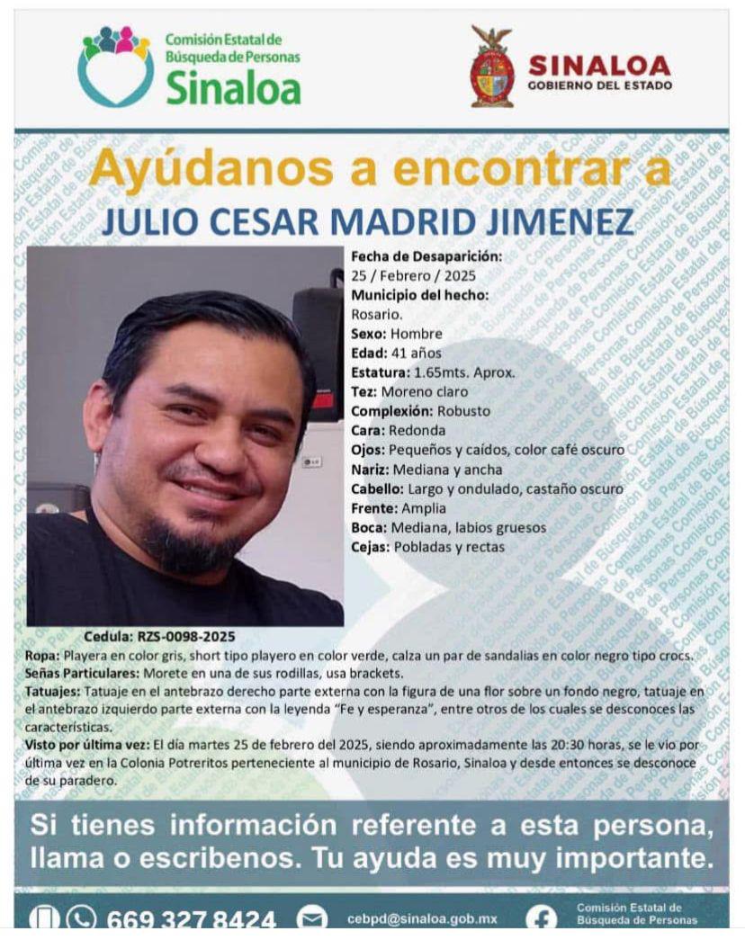 $!Cornelia vive un martirio tras la desaparición de su hijo Julio Cesar en Rosario