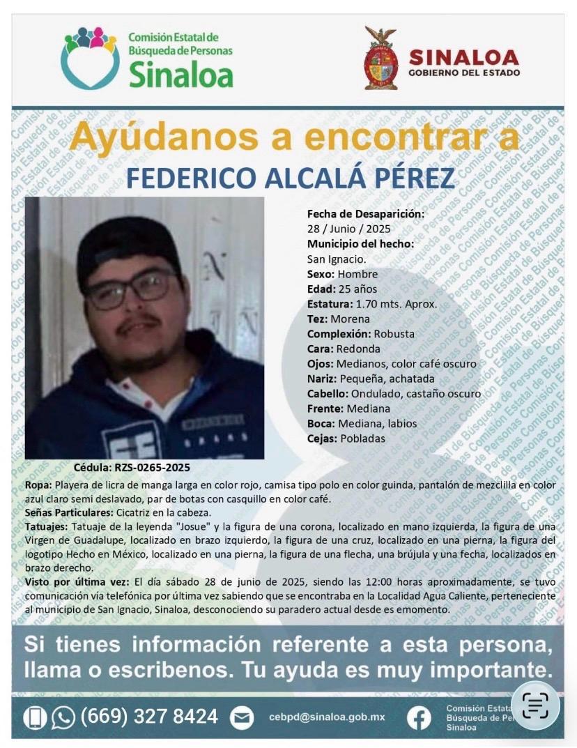 $!Buscan a cuatro hombres desaparecidos en Agua Caliente, San Ignacio: desaparecieron el mismo día