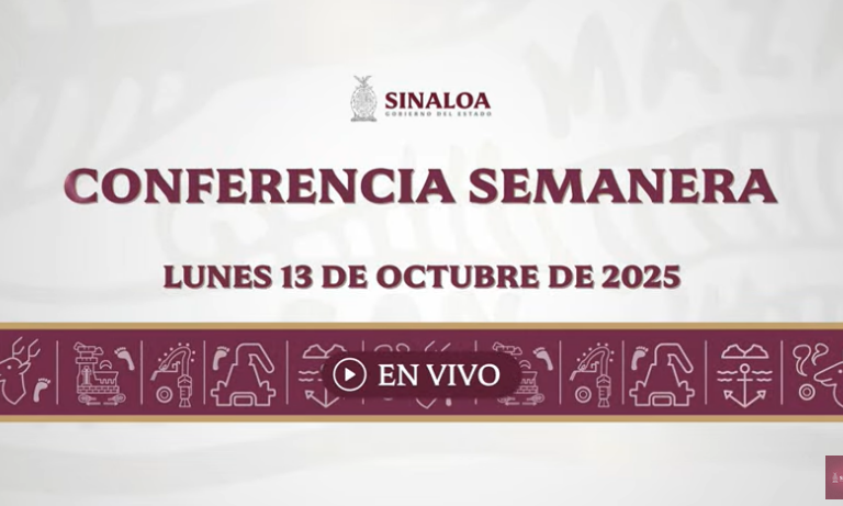 Conferencia semanera del Gobernador Rubén Rocha Moya