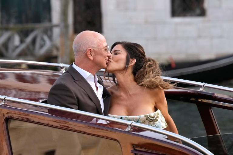 Llegan Jeff Bezos y Lauren Sánchez a Venecia celebrar su boda