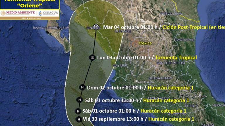 Se forma ‘Orlene’, la tormenta tropical que impactaría en Sinaloa