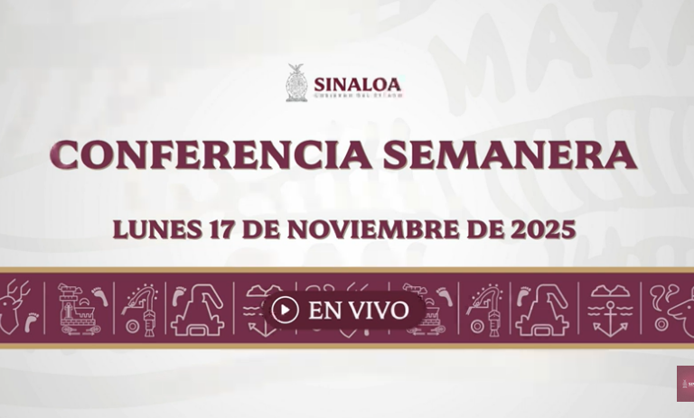 Conferencia semanera del Gobernador Rubén Rocha Moya
