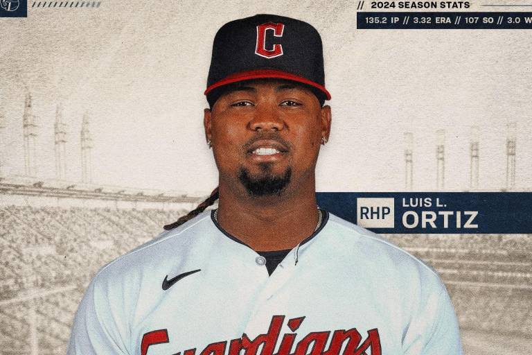Luis Ortiz, lanzador de Guardianes, en licencia remunerada por investigación de MLB